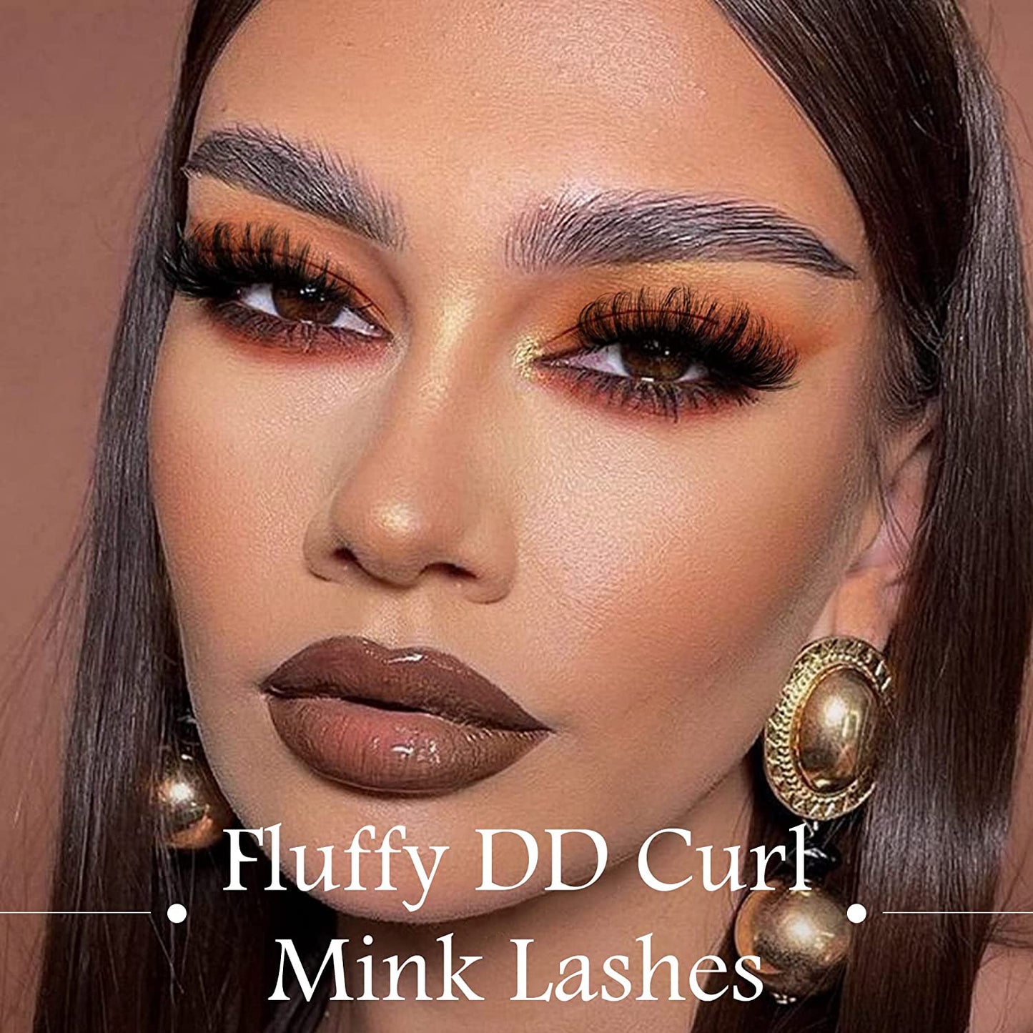 Mink Lashes - Fluffy 20mm Full Wispy 8D Volume Curly Fake Eyelashes, 7 Pairs Multipack of Faux Mink Lashes for Stunning Volume